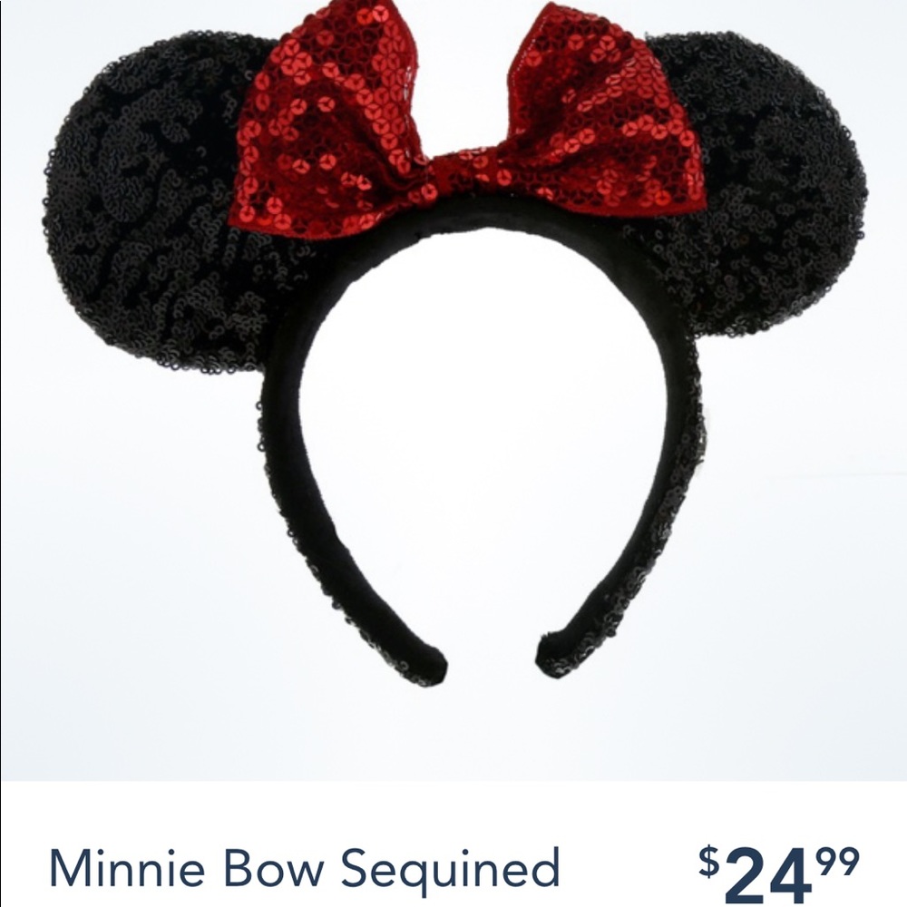Minnie mouse sequined headband from disneyland